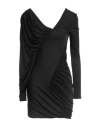 Saint Laurent Cupro Mini Dress In Black
