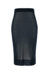 Saint Laurent Gonna In Viscosa Blu Navy  Donna In Blue