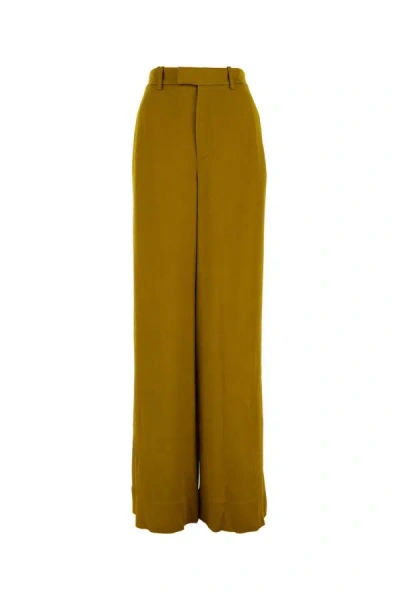 Saint Laurent Pantalone-38f Nd  Female In Brown