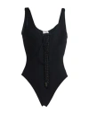 Saint Laurent Woman One-piece Swimsuit Black Size L Polyamide, Elastane