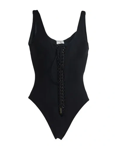 Saint Laurent Woman One-piece Swimsuit Black Size S Polyamide, Elastane