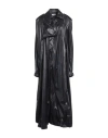 Saint Laurent Nylon Trench Coat In Black