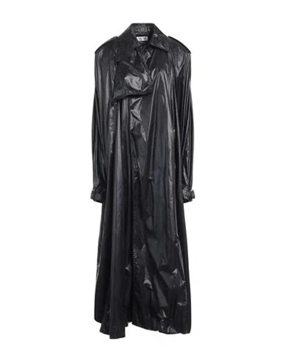 Saint Laurent Long-sleeved Padded Coat In Black