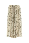 Saint Laurent Printed Georgette Mini Skirt In Multicolor