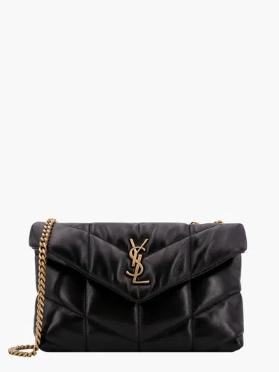 Saint Laurent Woman Puffer Toy Woman Black Shoulder Bags