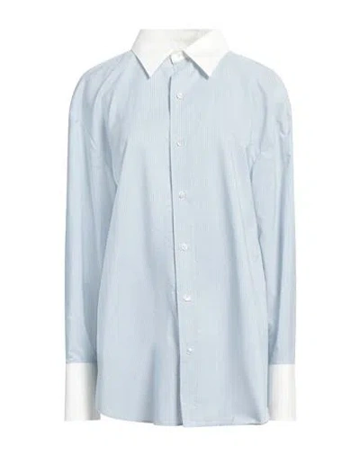Saint Laurent Cotton Shirt In Blue