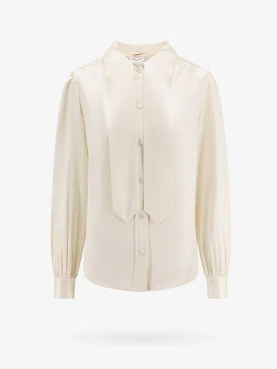 Saint Laurent Woman Shirt Woman White Shirts