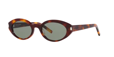 Saint Laurent Woman Sunglass Sl 567 In Green