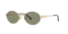 Saint Laurent 692 Oval-frame Sunglasses In Green