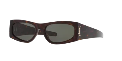 Saint Laurent Frau Sunglass Sl M140 In Brown