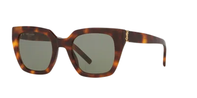 Saint Laurent Woman Sunglasses Sl M143 In Green