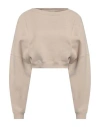 Saint Laurent Woman Sweatshirt Beige Size Xs Cotton