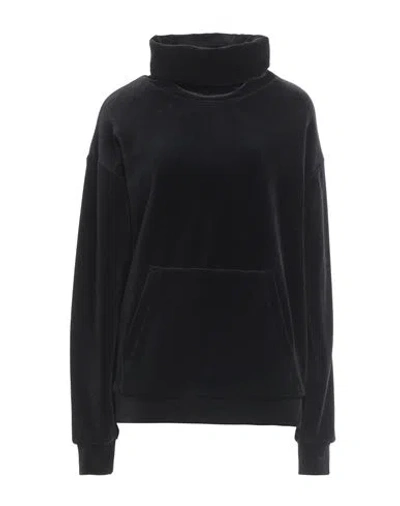 Saint Laurent Woman Sweatshirt Black Size M Cotton, Polyester