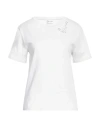 Saint Laurent Woman T-shirt White Size S Cotton