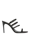 Saint Laurent Jerry 95mm Satin Mules In Black