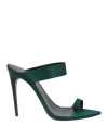 Saint Laurent Martha Sandal In Green