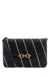 Saint Laurent Women Two-tone Leather Le Maillon Shoulder Bag In Multicolor