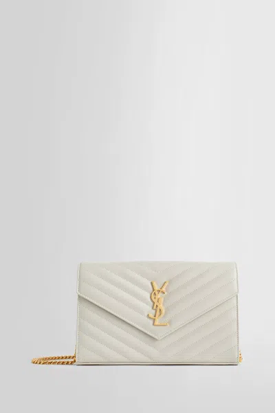 Saint Laurent Woman White Shoulder Bags
