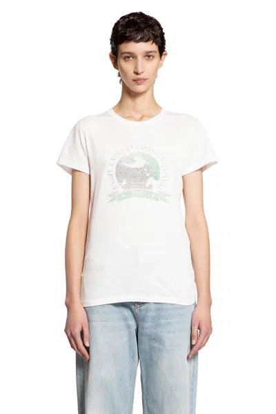 Saint Laurent Women's Music Festival T-shirt In White