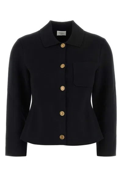 Saint Laurent Women's 100% Wool Cardigan In Black