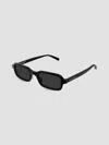 Saint Laurent Rectangle Sunglasses In Black