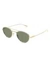 Saint Laurent 51mm Metal Aviator Sunglasses In Gold