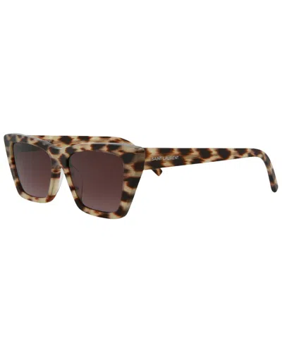Saint Laurent Women's 53mm Sunglasses In Brown