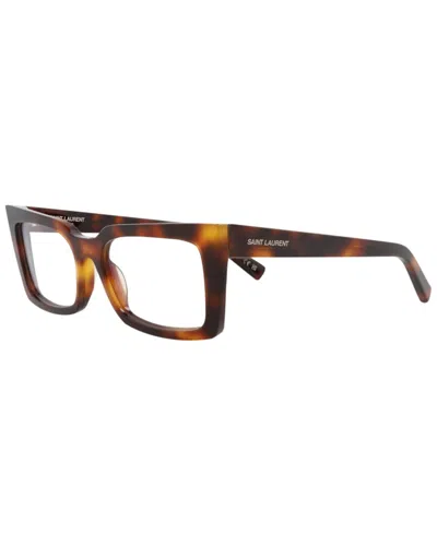 Saint Laurent Women's 54mm Optical Frames In Brown