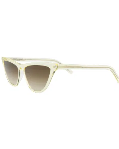 Saint Laurent Women's 56mm Sunglasses In White