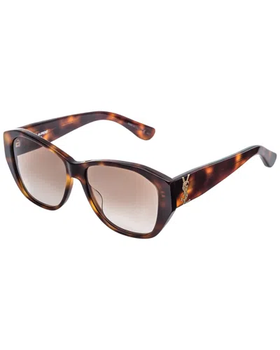 Saint Laurent Women's 56mm Sunglasses In Brown