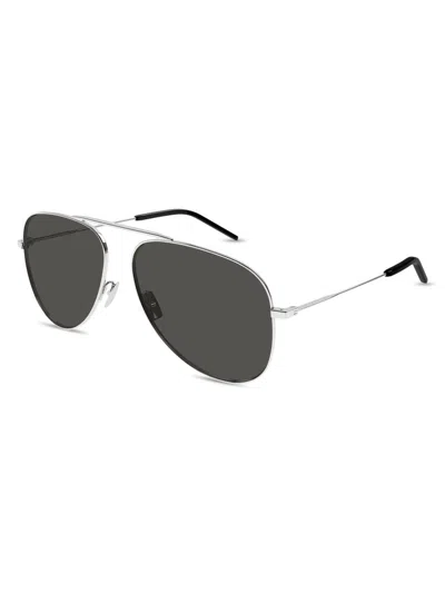 Saint Laurent Women's 59mm Pilot Sunglasses In Gray