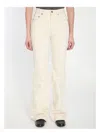 Saint Laurent 70s Denim Trouser In Cream