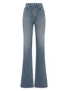 Saint Laurent 70s Blue Jeans With Washed Effect In Blue