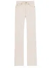 Saint Laurent Pure Cotton Clothing Trousers In Neutral