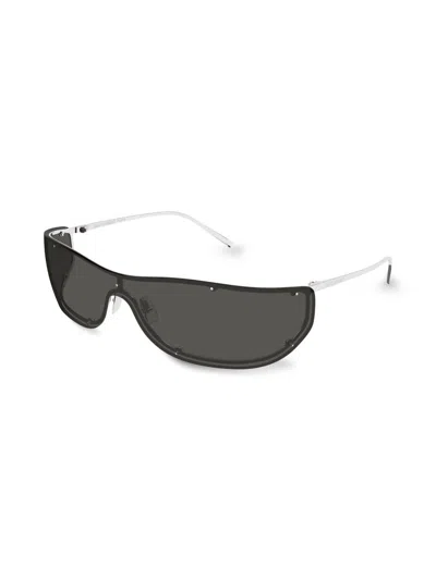 Saint Laurent Women's 99mm Shield Sunglasses In Gray