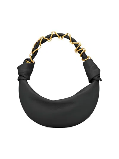 Saint Laurent Women's Amalia Mini Top Handle Bag In Lambskin In Black