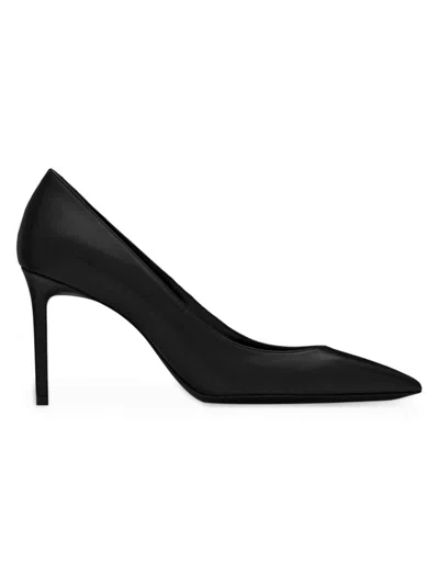 Saint Laurent Women's Anja Pumps In Smooth Leather In Black
