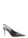 Saint Laurent Babylone Breteuil Slingback Pumps In Smooth Leather In Black