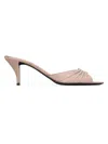 Saint Laurent Women's Babylone Mules In Smooth Leather In Brown