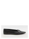 Saint Laurent Poppy Leather Ballet Flats In Black