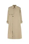 Saint Laurent Women Beige Cotton Trench Coat