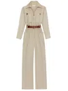 Saint Laurent Jumpsuits In Nude & Neutrals