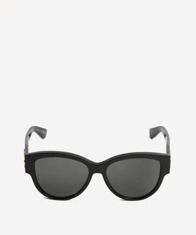Saint Laurent Women's Black Acetate Cat-eye Sunglasses