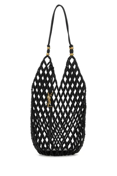 Saint Laurent Women Black Beads Bucket Bag