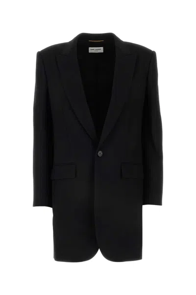 Saint Laurent Black Single Breasted Blazer