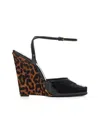Saint Laurent Women Black La Scandale Wedges