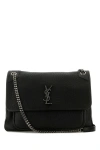 Saint Laurent Women Black Leather Large Niki Bag In Black