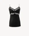 Saint Laurent Thin Shoulder Strap Sling In Noir