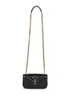 Saint Laurent Women Black Loulou Mini Crossbody Bag