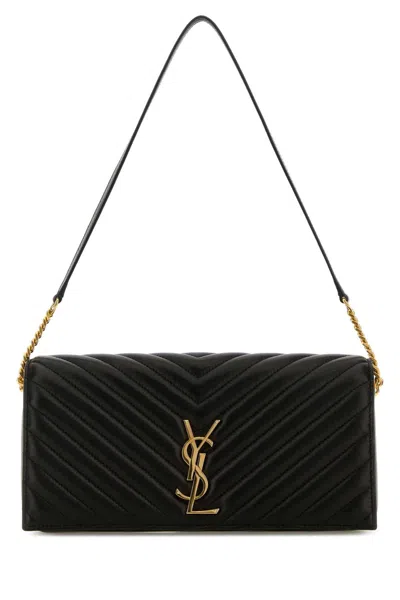 Saint Laurent Women Black Nappa Letaher Kate 99 Shoulder Bag